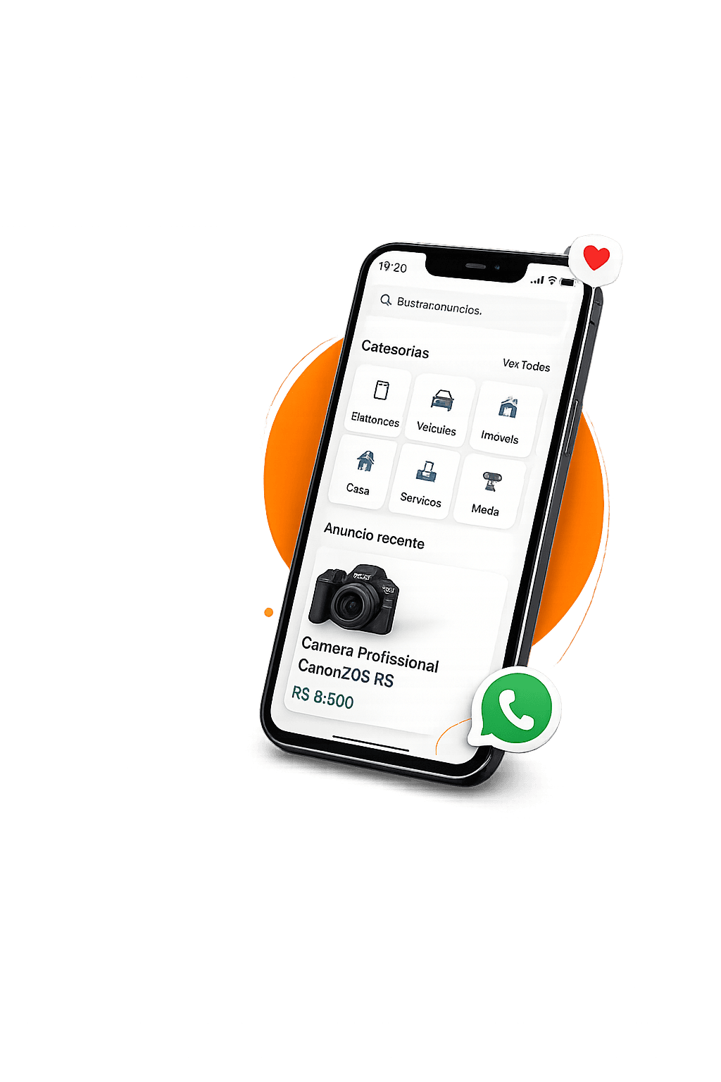 Prévia do aplicativo Tako24 no celular
